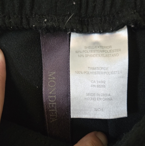 Mondetta Black Fleece Sweatpant Joggers Size Small - Picture 6 of 6